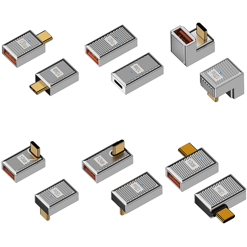 

Переходник из алюминиевого сплава с USB «папа» на Type C «мама», USB-кабель для быстрой зарядки, конвертер, шнур 10 Гбит/с, коннектор для передачи данных