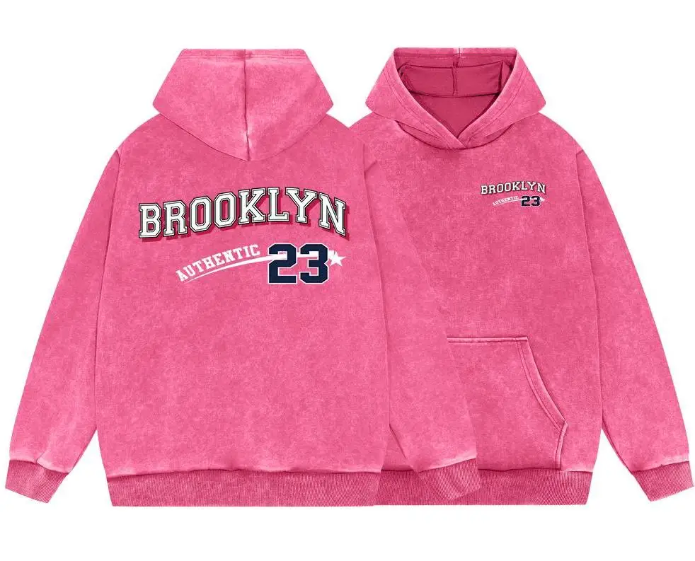 Brooklyn Authentic 23 мужская винтажная хлопковая толстовка с оригинальным принтом