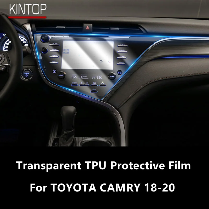 

For TOYOTA CAMRY 18-20 Car Interior Center Console Transparent TPU Protective Film Anti-scratch Repair Film Accessories Refit