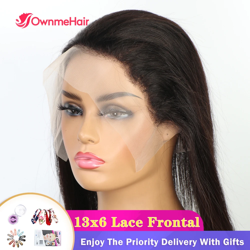 13x6 13x4 Invisible HD Lace Frontal Ear to Ear Straight Frontal Only Brazilian Human Hair 5x5 Lace Closure with Natural Hairline