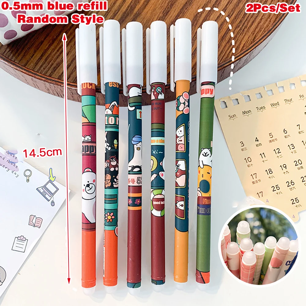 Мультяшные гелевые ручки с ластиком Umitive