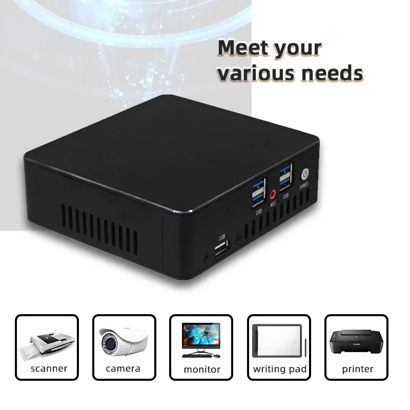 Мини-ПК Core I3 I5 I7 Настольный компьютер NANO NUC I5-8250U I7-10510U Компьютерный корпус Win11 Linux