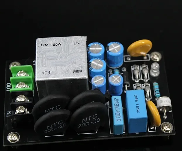 

1PCS 2000W Power Supply Soft Starting Board High Power For 1969 Amplifier Speaker DIY 100A Relay Thunder Protection 220V