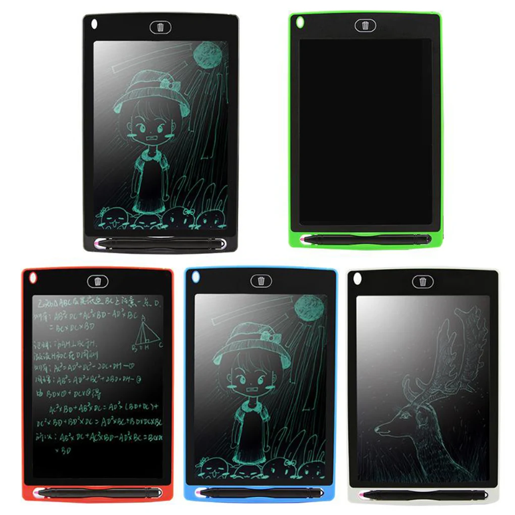 5 Colors 8.5 Inches LCD Graphic Board Childen Digital Drawing Doodlling Pad Tablet Notepad