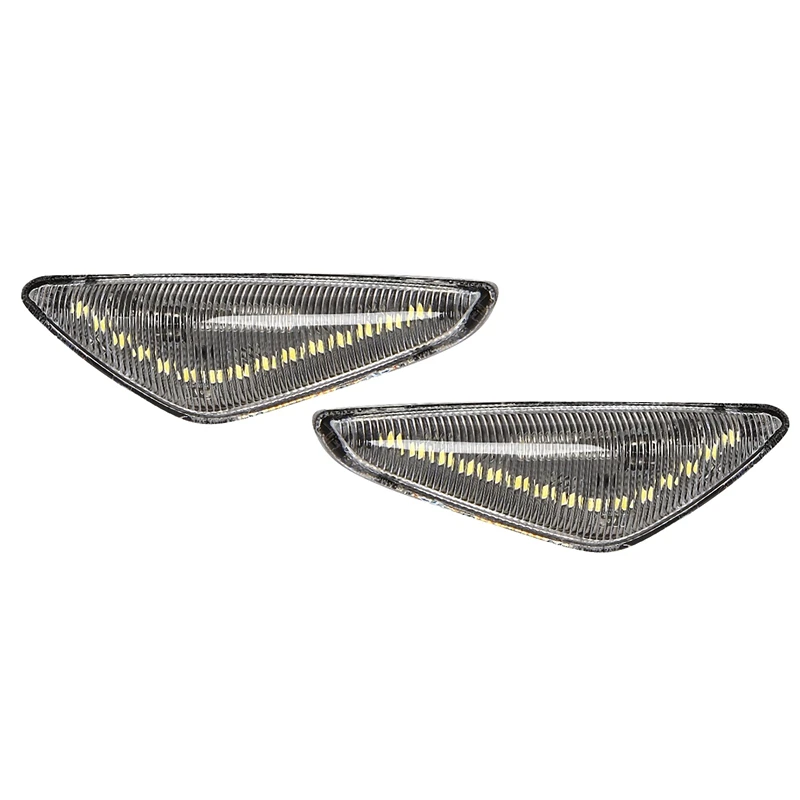 Автомобильная прозрачная линза белая фотовспышка боковой маркер для BMW X3 X5 X6