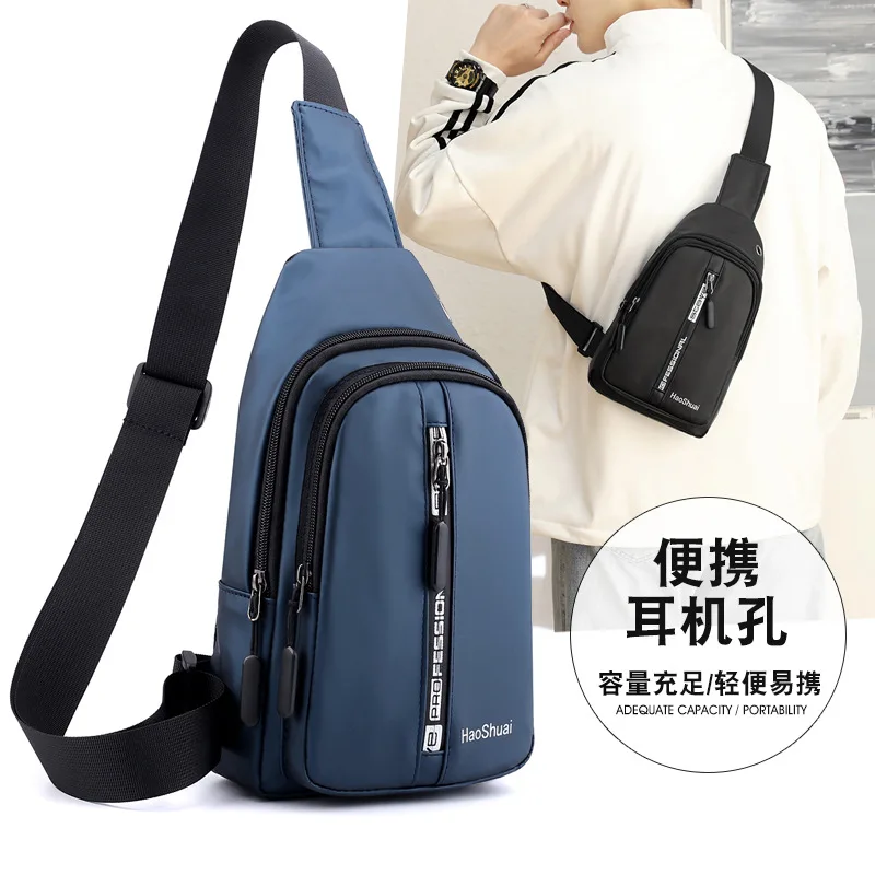 A New Fashion Trend In men's Chest Package Leisure Shoulder Inclined bag Waterproof Outdoor Mobile Phone Packages