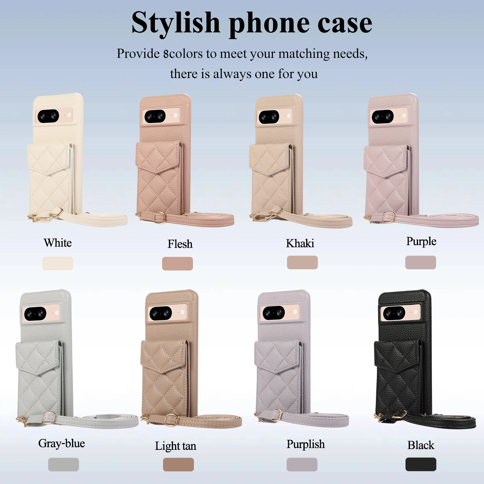 Чехол-кошелек с ремешком через плечо и отделением для карт