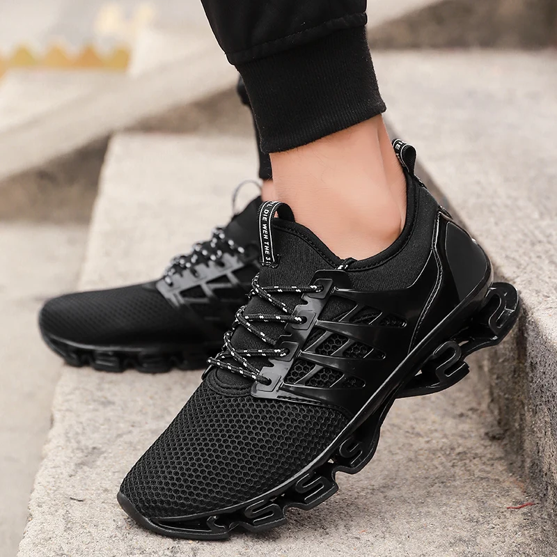 Large Men Sports Shoes Jogging Sneakers Men's Breathable Fashion Fabric Soft Footwears Outdoor Men Running Shoes Tenis Masculino