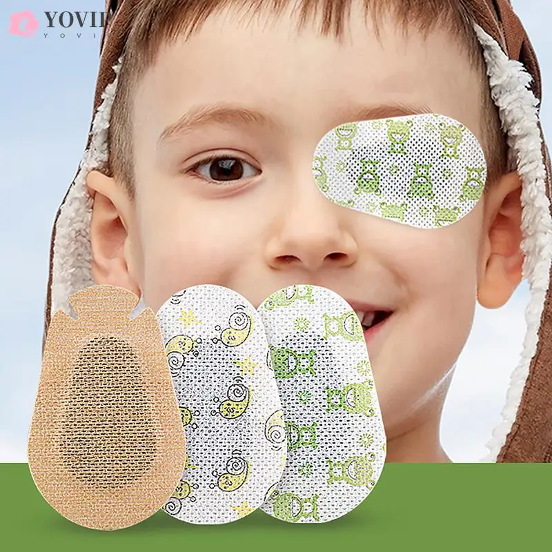 

10PCS Soft Child Amblyopia Training Eyeshade Amblyopia Orthoptic Corrected Eye Patches Children Occlusion New Lazy Eye Mask