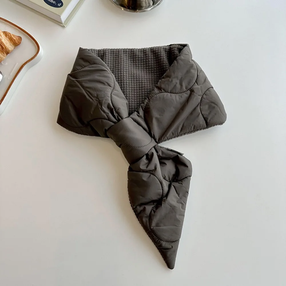 Простой сохраняющий тепло шарф с перекрестными перьями в корейском стиле