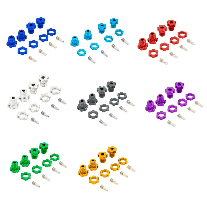 4 шт. 17 мм шестигранные гайки шлицевые ступицы колес 5353X для RC Traxxas 1/10 E-MAXX Summit E-REVO REVO