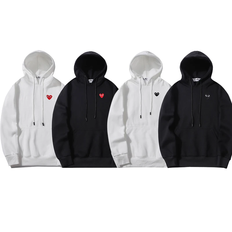 

2022 New Autumn And Winter Fashion Trend Street Casual Embroidered Fleece Hooded Sweater Hoodie Men And Women Couple Wear