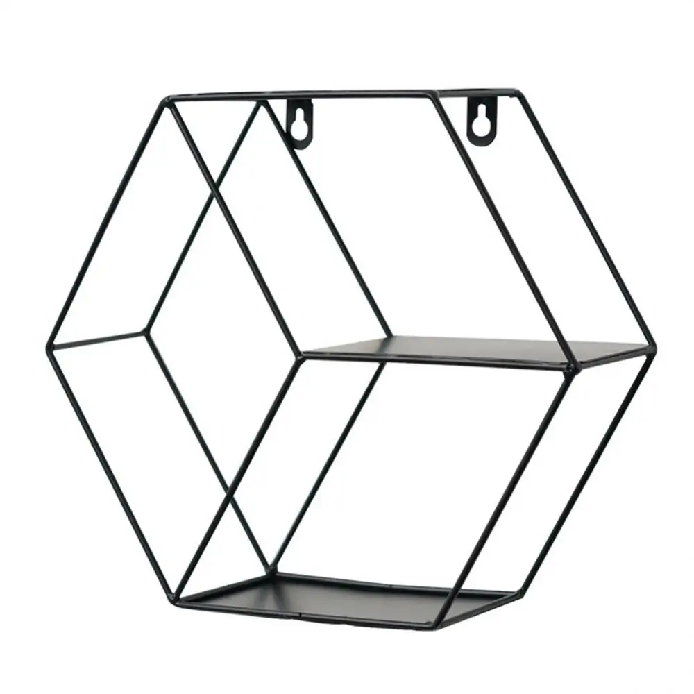 

Houseware Sundries Storage Metal Iron Storage Rack Modern Simple Wall Mounted Shelf For Home Creativity Room Home Decoration