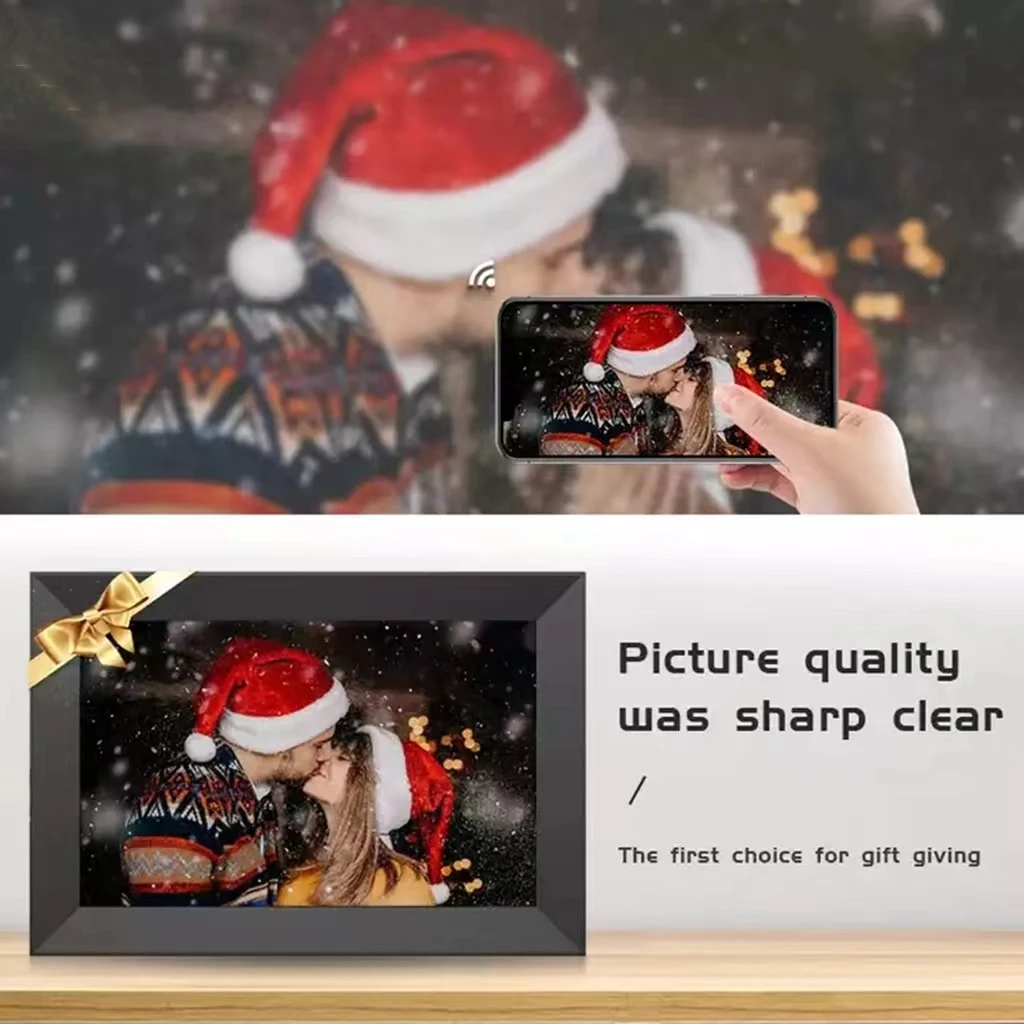 10,1 дюймов HD видео сенсорный экран WiFi smart digital photo frame подвесной дисплей с датчиком корпуса