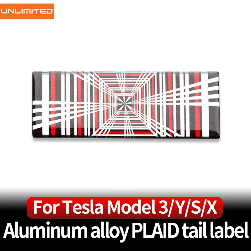 

Для автомобиля Tesla из алюминиевого сплава 3D фотообои 3y/S/X клетчатая этикетка с блестками наклейка отделка внешний декор комплект аксессуаров