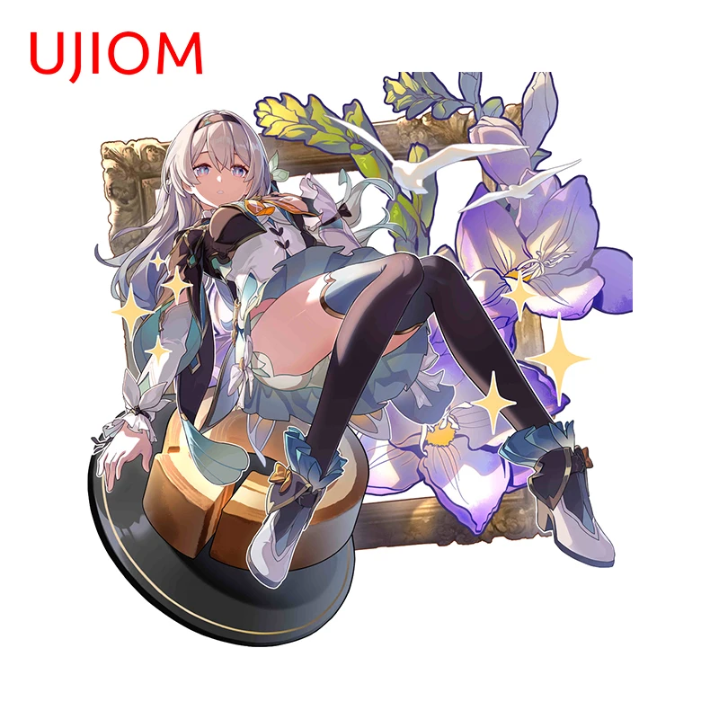 UJIOM Lovely Honkai Star Rail Firefly наклейки на стены красивый мультфильм детская комната