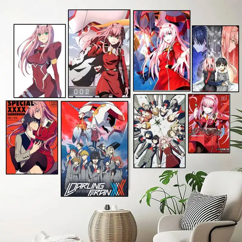 

Anime Darling in the Franxx 02 POSTER Poster Prints Wall Painting Bedroom Living Room Wall Sticker Small