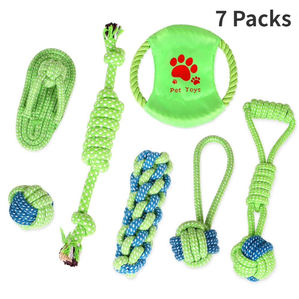 

Pet Dog Toys for Large Small Dogs Toy Interactive Cotton Rope Mini Dog Toys Ball for Dogs Accessories Toothbrush Chew Puppy Toy