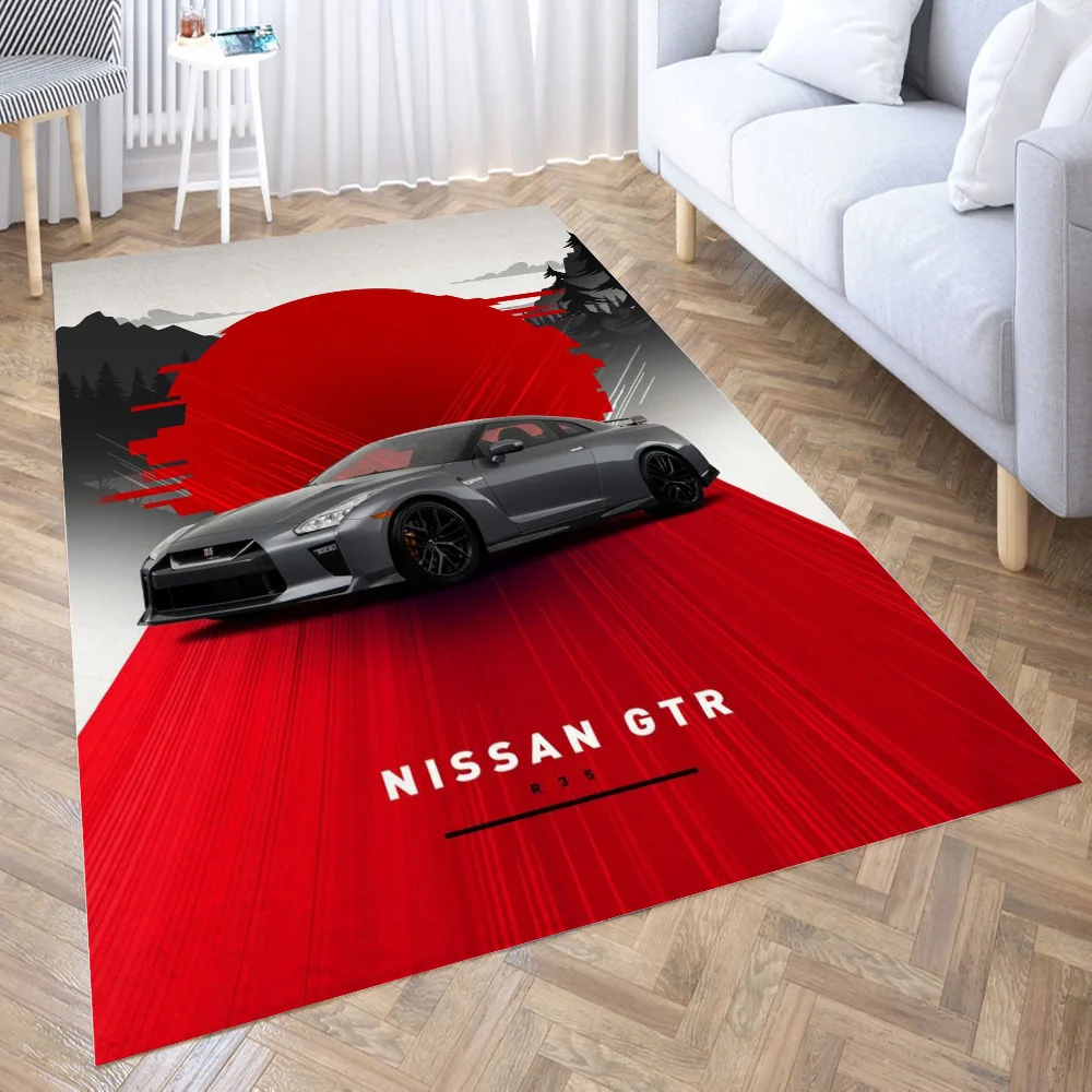 

Nissan GTR R35 Carpet Living Room Large Area Rugs Bedroom Carpet Modern Home Living Room Decoration Floor Lounge Rug