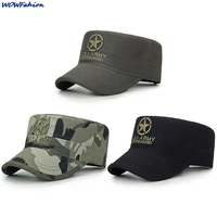 men military hat adjustable flat top caps summer male five pointed star camouflage bonnet snapback army casquette gorras