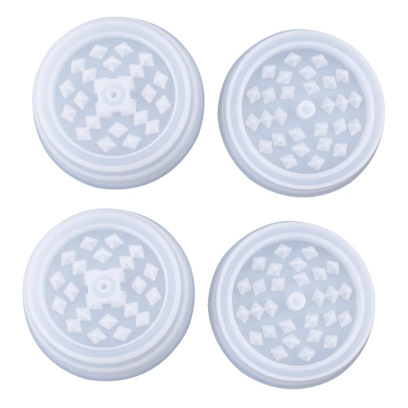 

2Set of Self-Made Cigarettegrinder, Shredded Tobacco Crusher, Silicone Diy Crystal Glue Mold