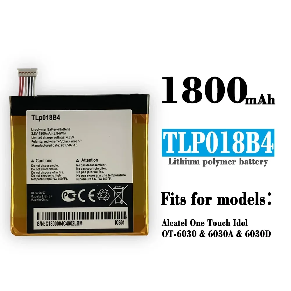 TLp018B4 Высококачественная сменная батарея для Alcatel One Touch Idol OT-6030 6030A 6030D новые