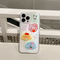 cute hello kitty sanrio cinnamoroll quicksand phone cases for iphone 13 12 11 pro max xr xs max x y2k girl shockproof soft shell