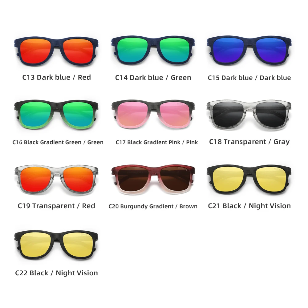 Мужские солнцезащитные очки KINGSEVEN поляризационные UV 400 с защитой UVA и B удобные