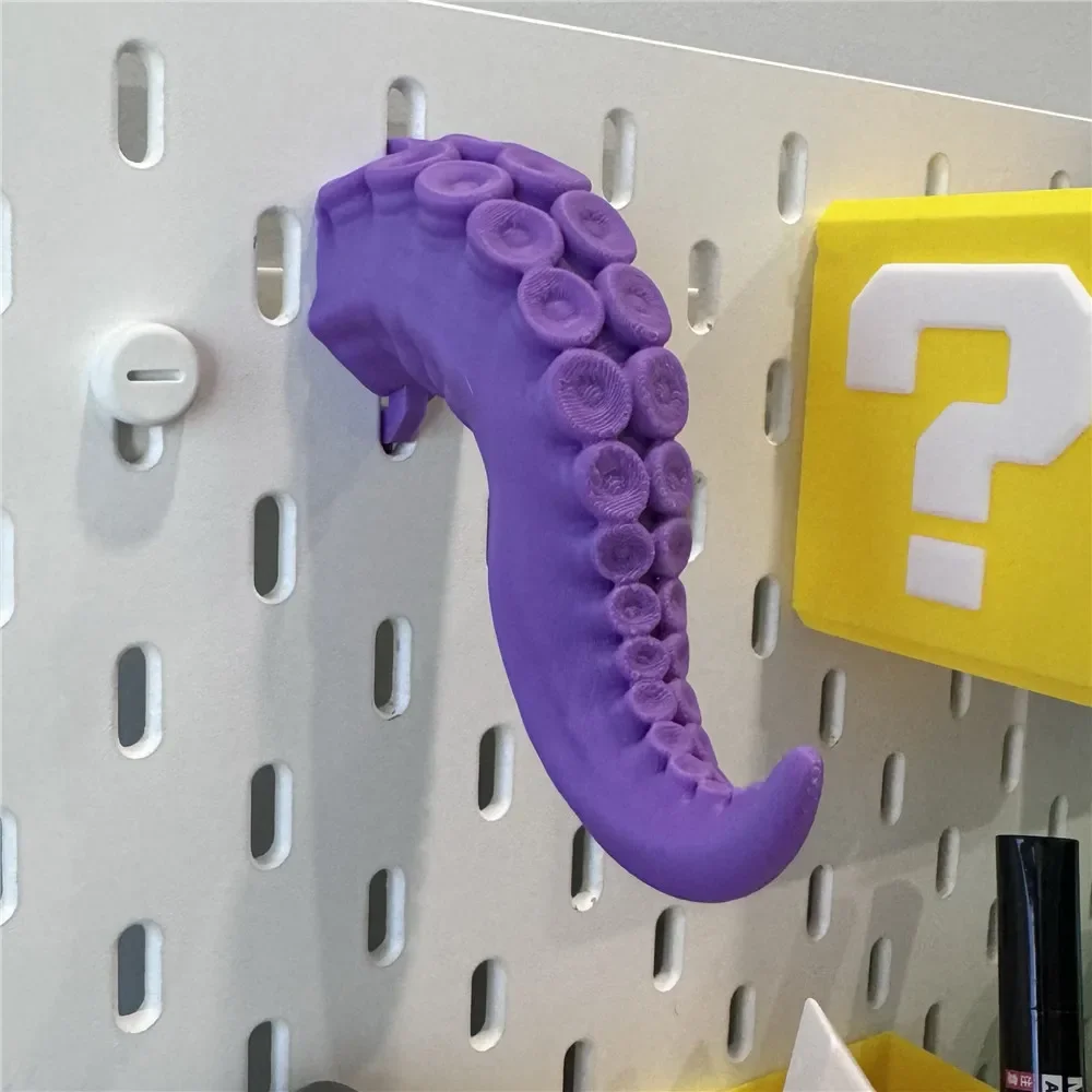 3D-печать креативный крючок для щупальца осьминога вешалка ключей настенная Ikea Hole