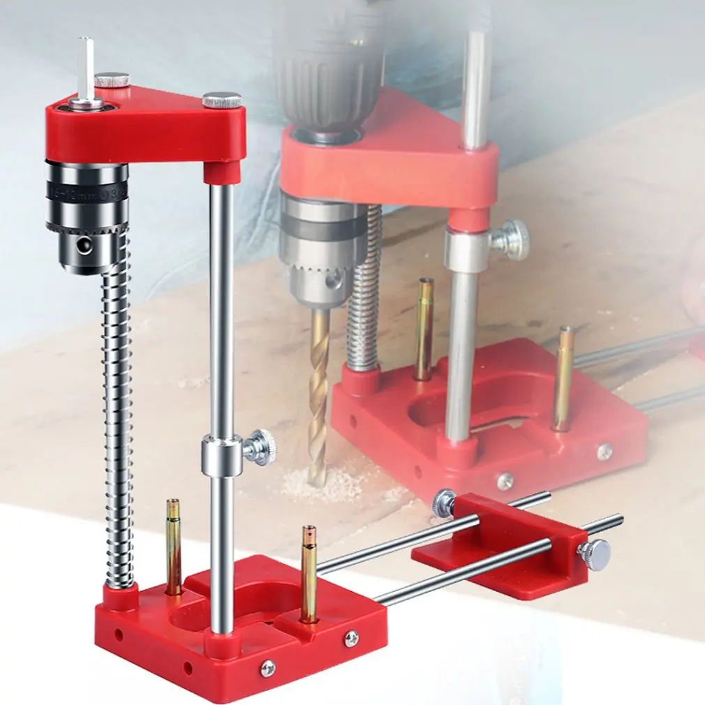 

Drilling Locator Mini Bench Drill Press Multi-function Machine Durable Locator Woodworking Drilling Template Guide Tool For Home