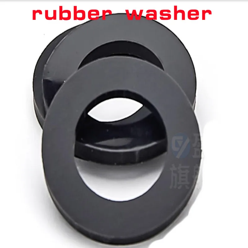 10-20pcs Flat Gaskets Inner Dia 3mm-20mm Black Rubber Oil Seal Washers