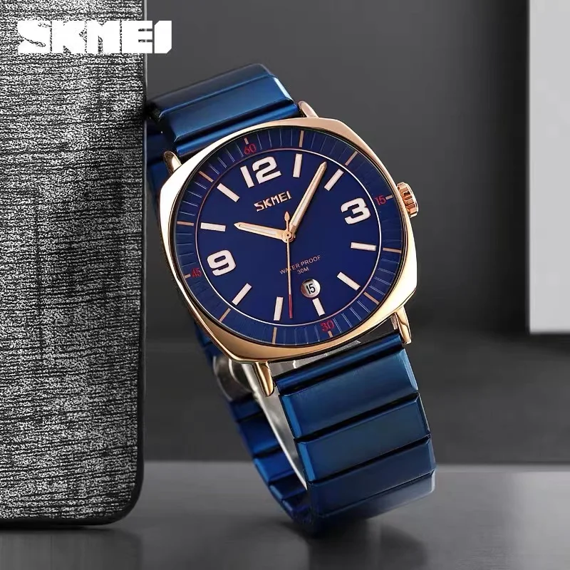Часы наручные SKMEI Мужские кварцевые роскошные светящиеся с водонепроницаемостью