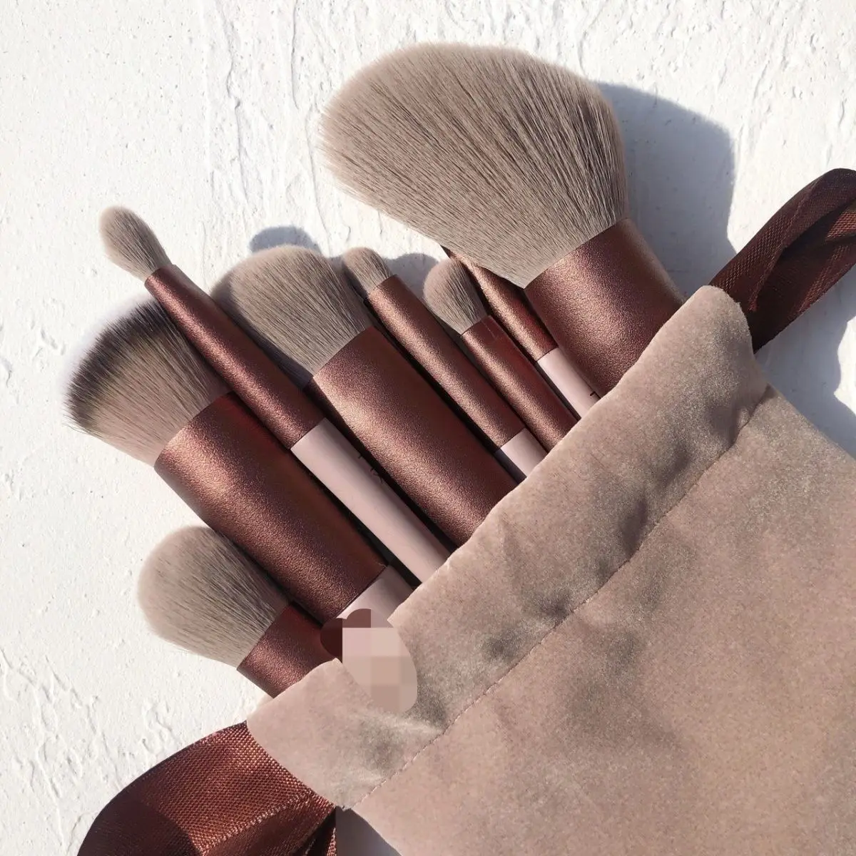 13 Шт. Женский Набор Кистей Для Макияжа Искусственное Шерстяное Волокно Тени Век