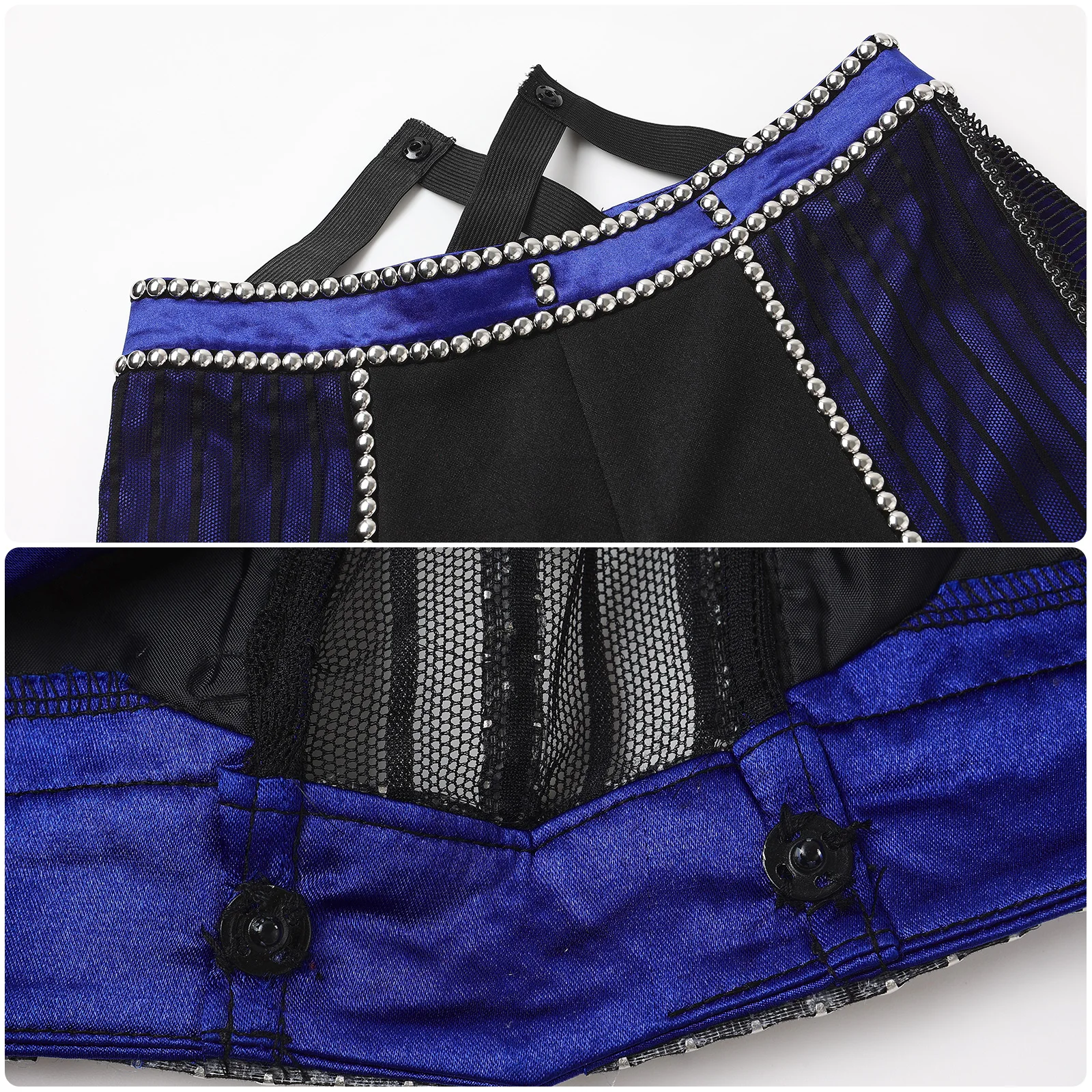 Музыкальный костюм для косплея Six Catherine Parr женский синий заклеп горячая