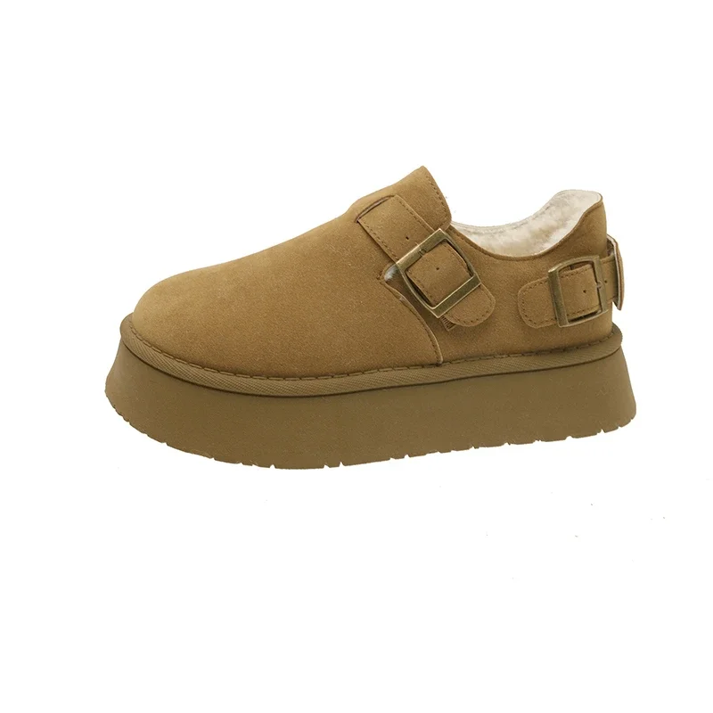 2024 зимние ботинки женская обувь на платформе ботильоны женские эластичные