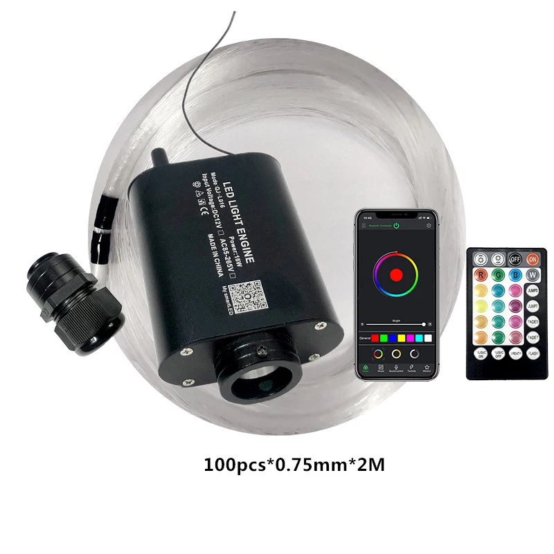 

Радиоуправляемый оптоволоконный звездный потолок Raphocd RGB