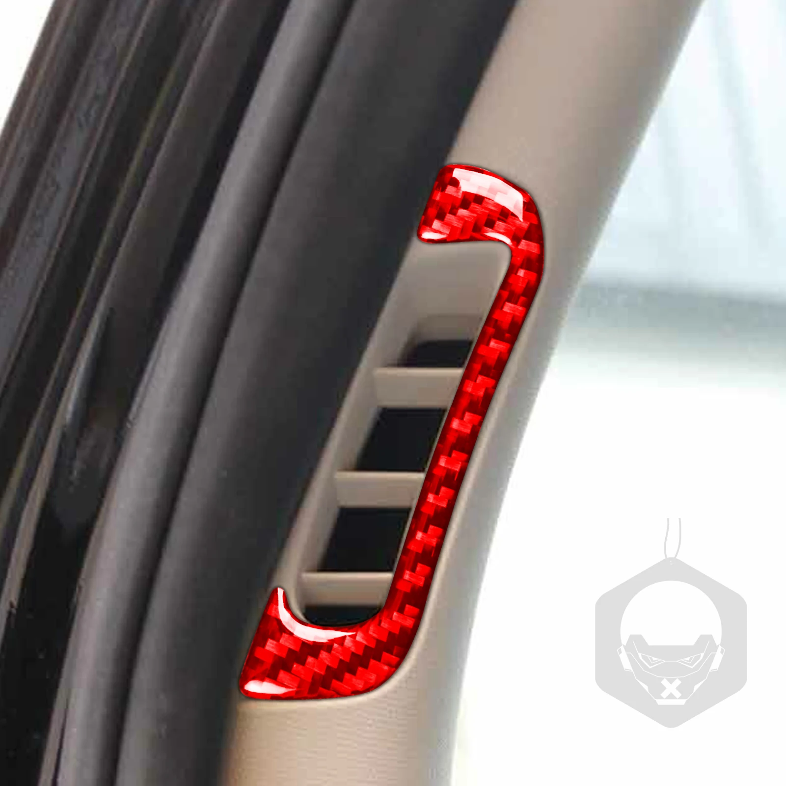 Для Dodge Durango 2014-2020 для Jeep Grand Cherokee 12-21 углеродное волокно а-столб решетка