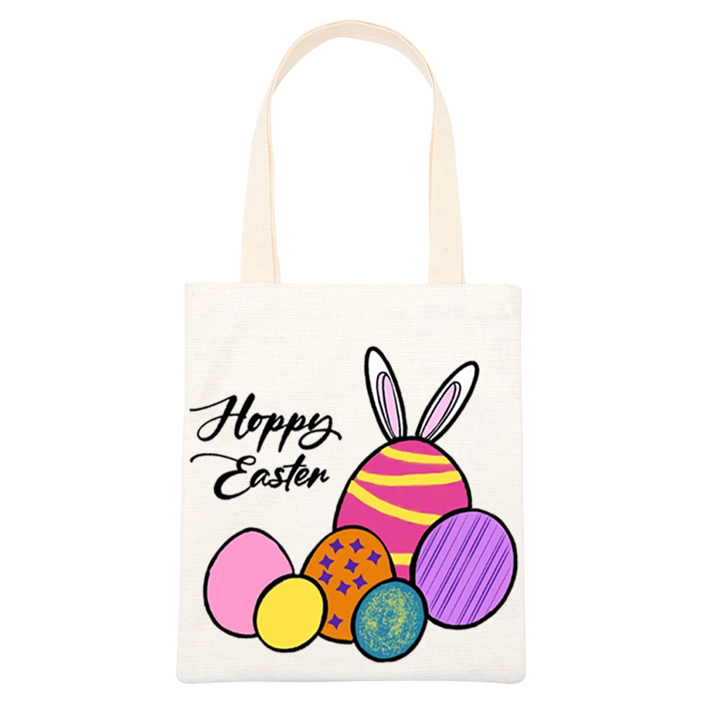 

Painting Print Totes Bag Rabbit Ears Pattern Women Handbag Ladies Canvas Travel Shoulder Bag Large Capacity Handbags
