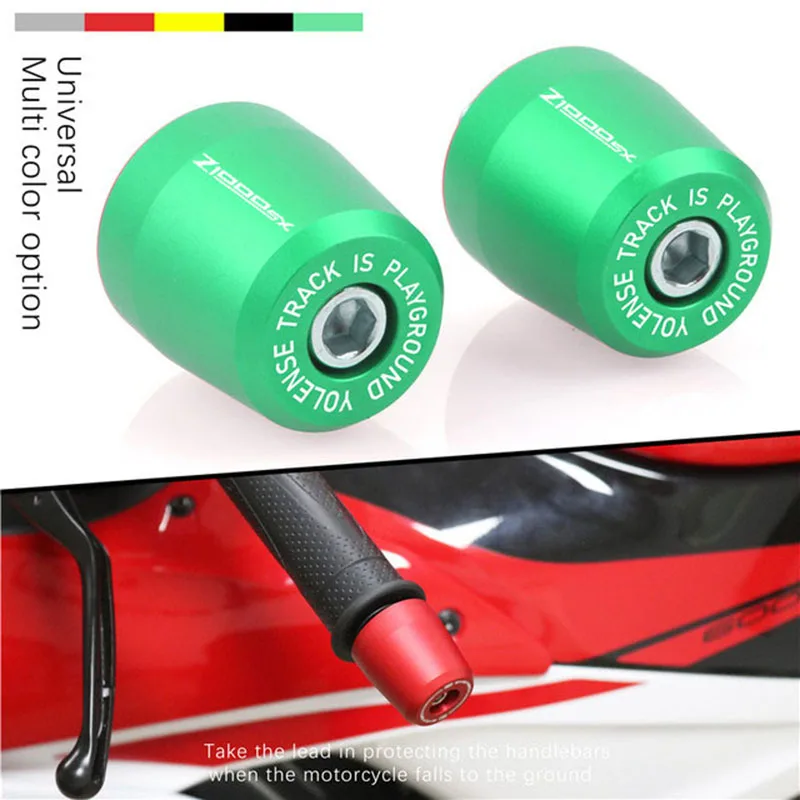 

For KAWASAKI Z1000SX NINJA1000 Z1000 Z1000R Motorcycle CNC Handlebar Grips Handle Bar Cap End Plugs
