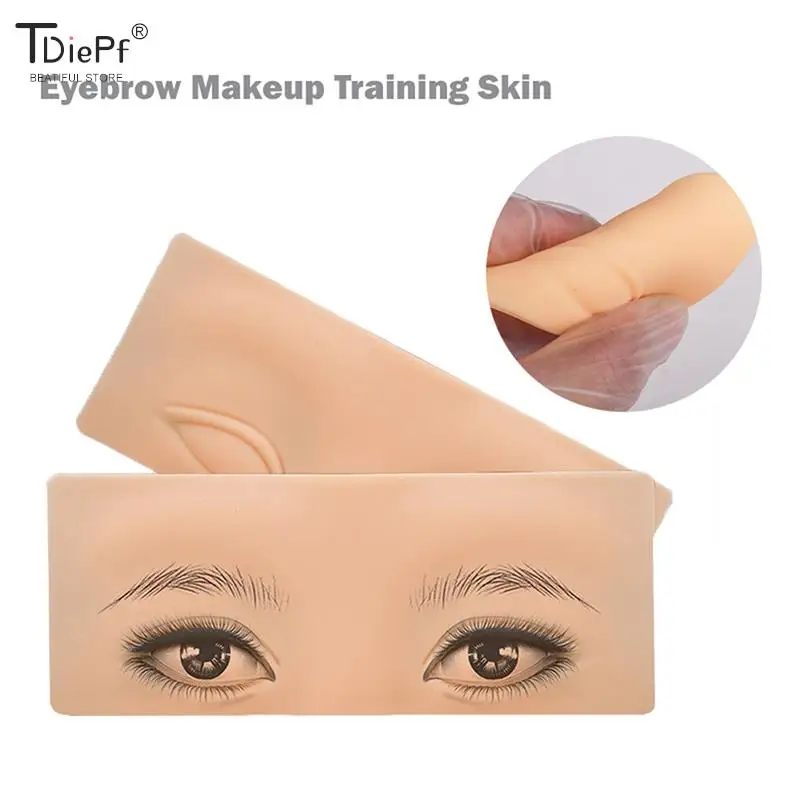 

3D Embroidery Exercise Skin Eyebrow Eye Module Wild Line Eyebrow Eyeliner Beginner Silicone Artificial Skin Fog Eyebrow Supplie