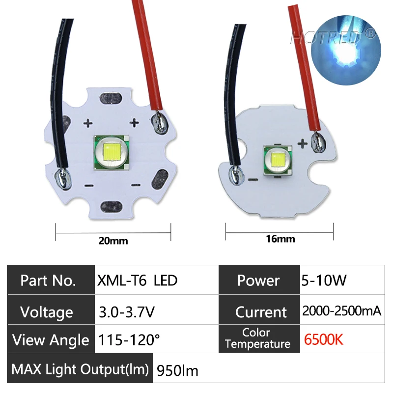 

Светодиоды HotRed XLM T6 XMLL2 5050