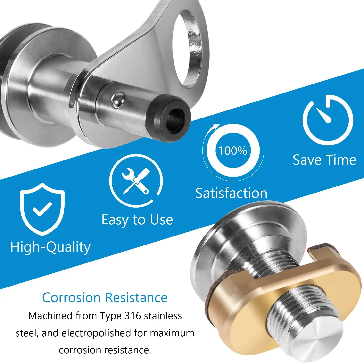 MX Upgrade 1/2 дюймовый лодочный морской быстроразъемный держатель крыла комплект