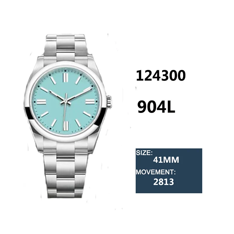Men Automatic Mechanical Watch 41mm Oyster 124300 Copy Clone Luminous 904L Stainless Steel Waterproof watches for men |
