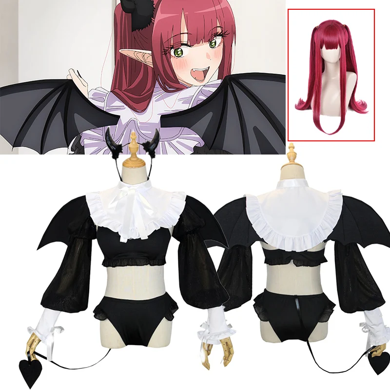 

My Dress Up Darling Rizu Kyun Cosplay Costume Kitagawa Marin Bikini Cosplay Cute Sexy Bikini Uniform Halloween Costume for Women