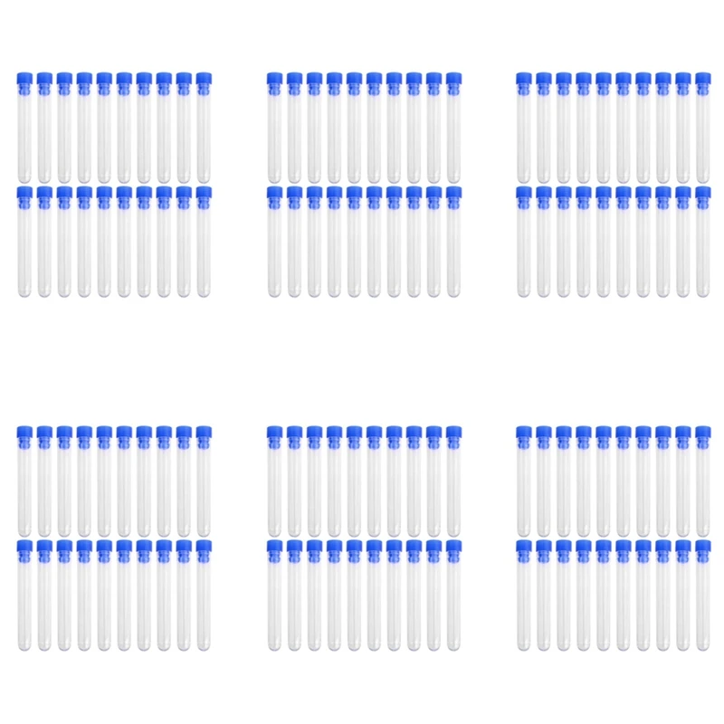 

120 Pcs. Not Graduated Plastic Test Tube Lab Test Tool With