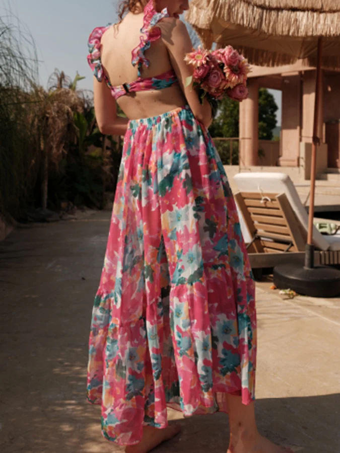 Рисунок 5 - Слитный купальник с цветочным принтом