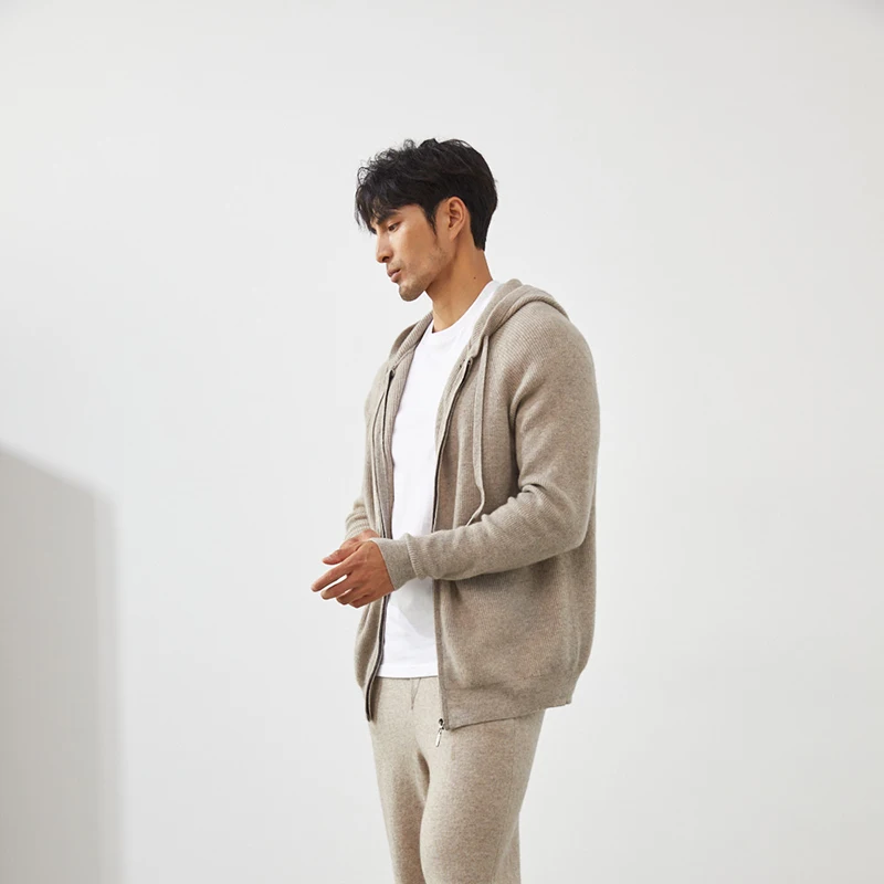 2023 роскошный мужской легкий кашемировый свитер Зимний новый модный Повседневный