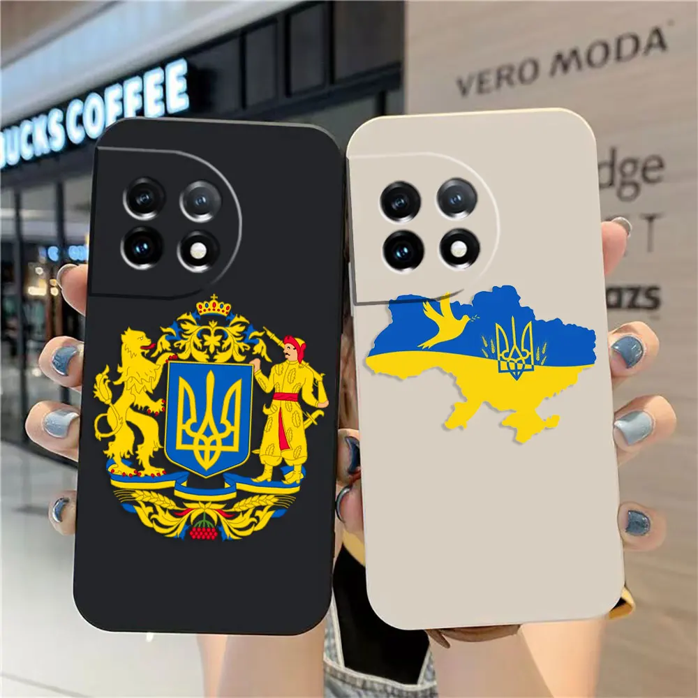 

Emblem of the flag of Ukraine Phone Case For Oneplus 11 10 9 9R 9RT 8 8T 7 7T ACE 2V NORD CE 2 Pro Colour Case Funda Shell Capa