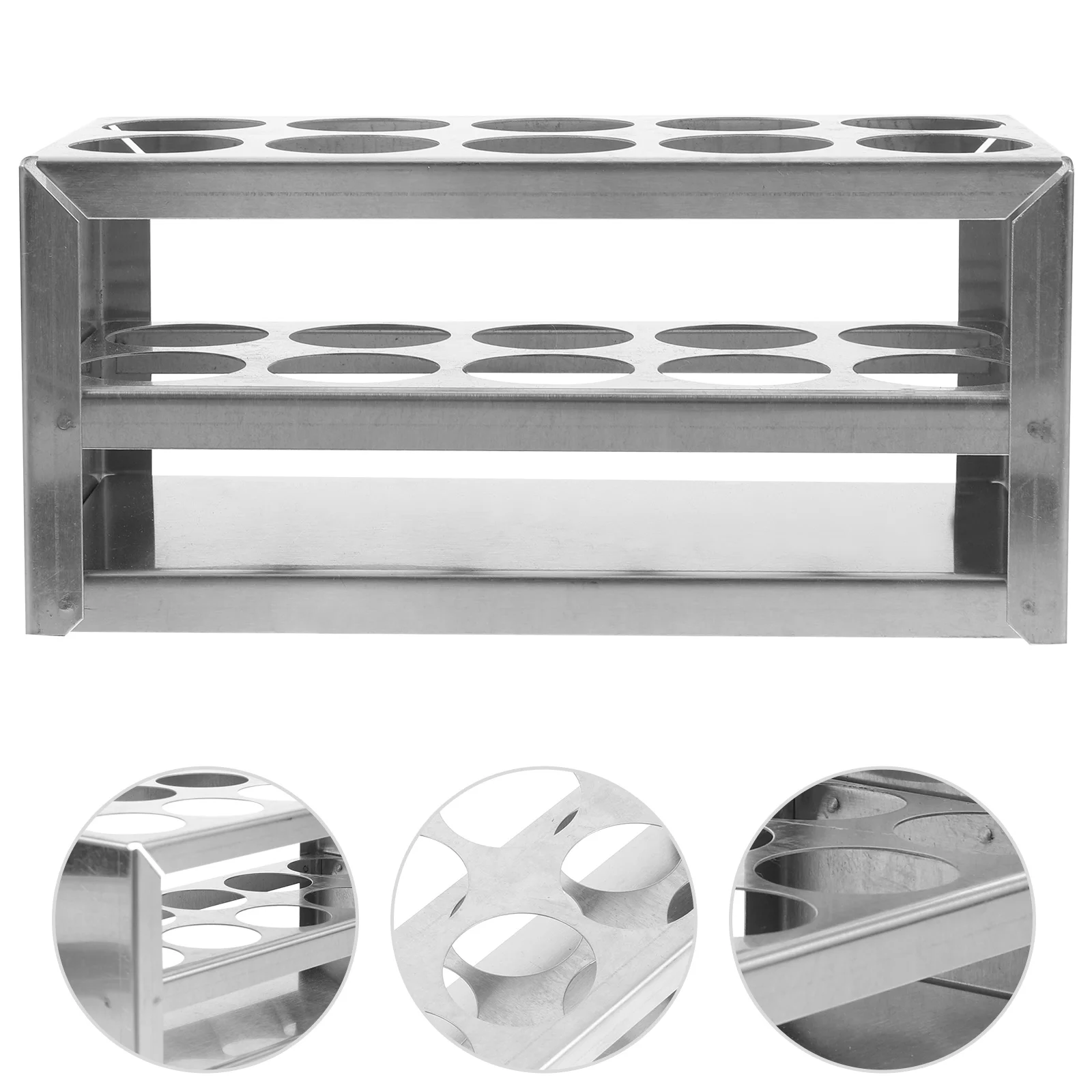 

Stainless Steel Test Tube Rack Accide Tubes Display Racks Centrifuge Organization Storage Metal Holder