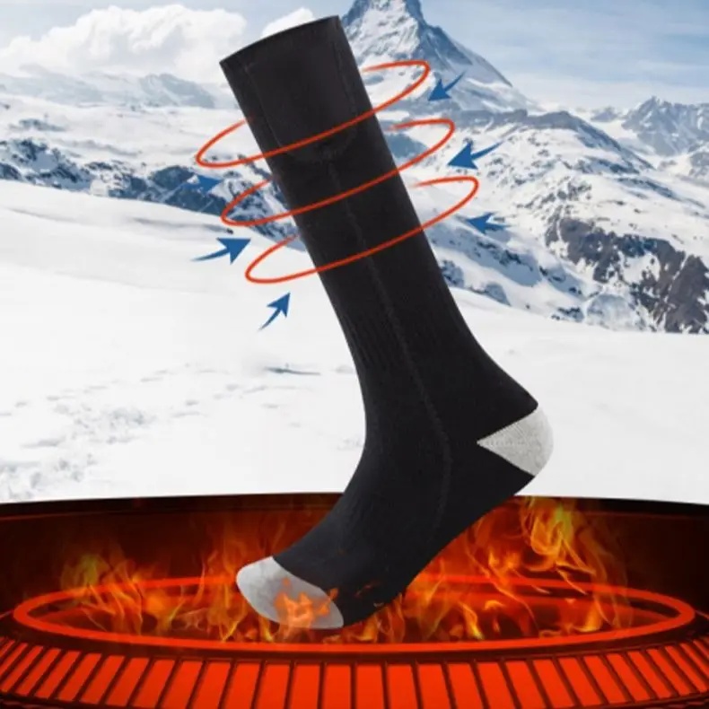 2200mAh Winter Warm Heating Sock Outdoor Socks Thermal Socks Elastic Comfortable Water Resistant Electric Warm Sock Set